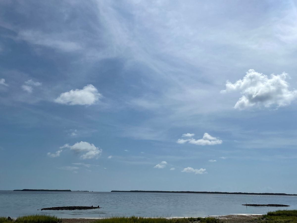 Pineland Monument Park Bokeelia…about 8ish minutes to the other side of island…right next to a great Marina!