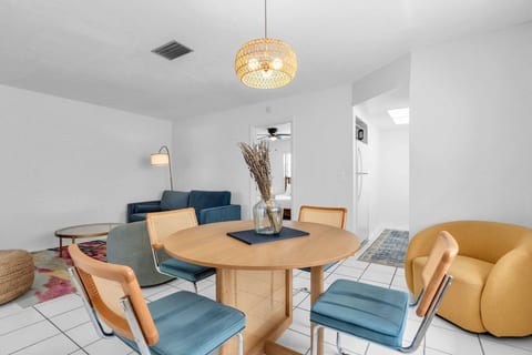 Sunny dining area for morning coffee or family dinners
