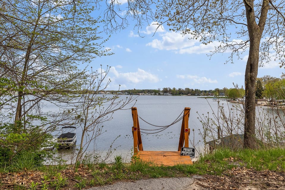 Lake View with Stairwell to Lake Access 