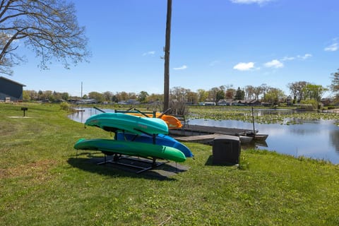 Kayaks and life vests free to use at own risk