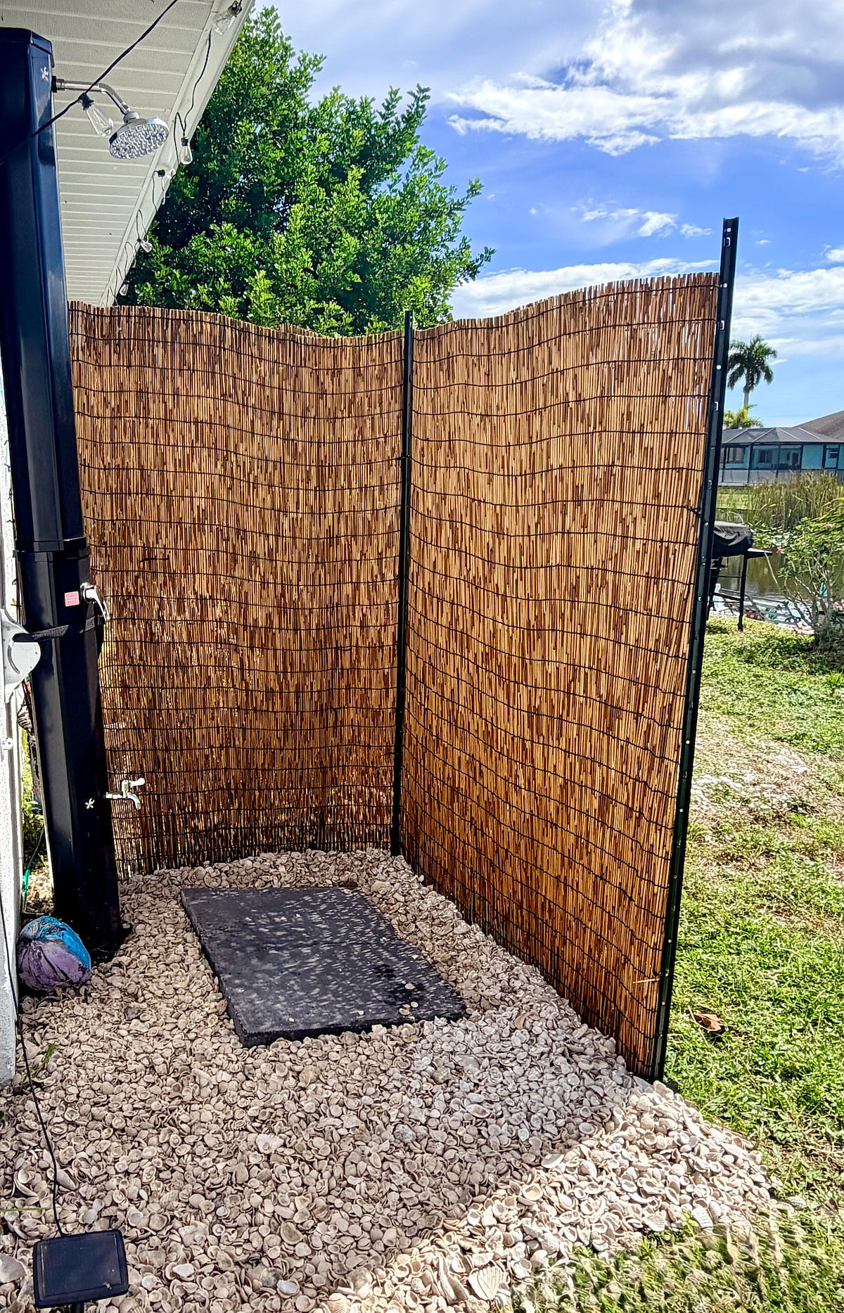 Great solar outdoor shower