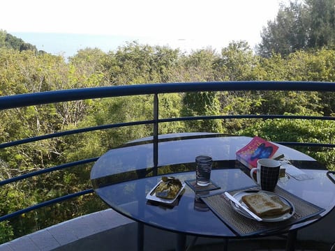 simple delight a book, breakfast with a gentle breeze n smell of refreshing