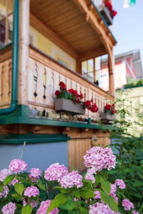 Unwind in the front garden of Heritage Boutique Apartments Bad Ischl. This restored imperial villa in Bad Ischl offers an authentic boutique experience near Hallstatt, complete with personalised travel recommendations.