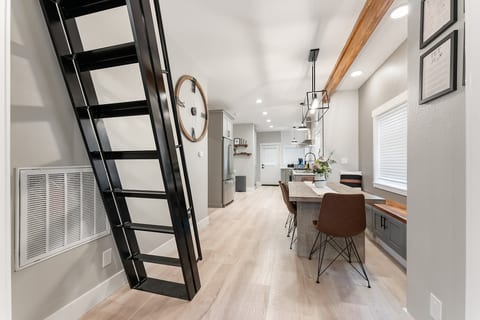Dining Room & Stairs to Loft