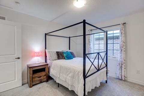 ￼Beautiful double canopy bed with walk-in closet ￼