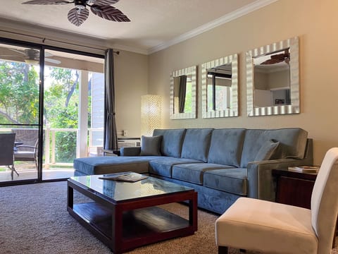 A bright and airy open plan makes it easy to spend time with friends and family.
