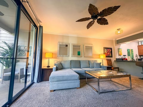 A bright and airy open plan makes it easy to spend time with friends and family.