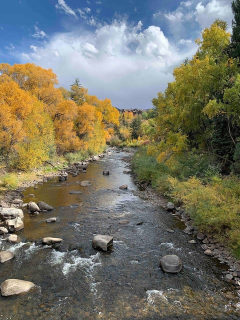 Eagle river 1 minute walk away.