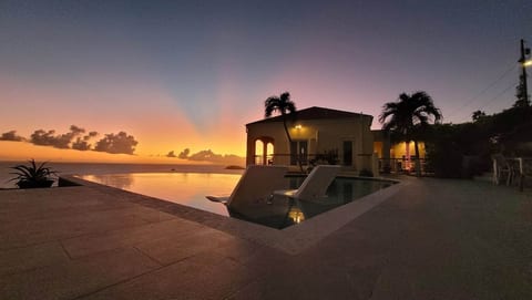 Beautiful Sunsets from the pool and villa. Breathtaking!