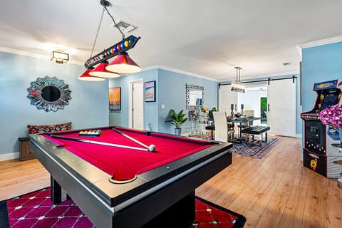 Heated Pool, Big Deck, Billiards, Games, PAC-MAN