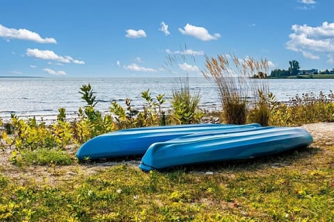 Enjoy Kayaking in the crystal clear water with Mackinac Island as your backdrop