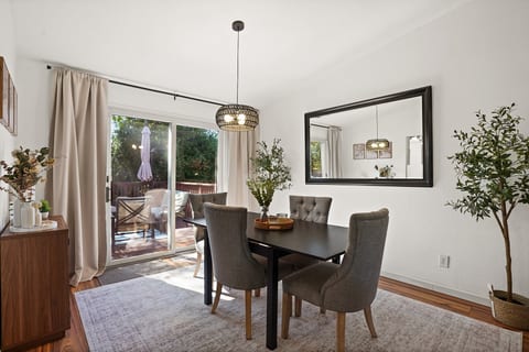 A dining space designed for long dinners, great wine, and even better conversations