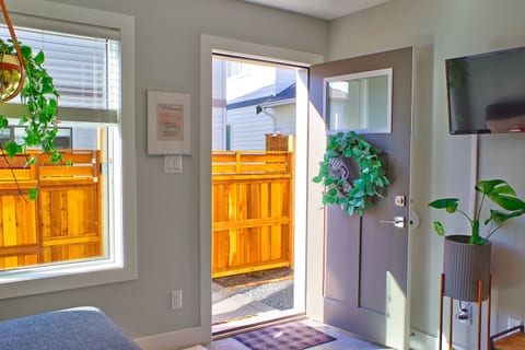 Welcome to a bright, spacious spot with comfortable furniture.