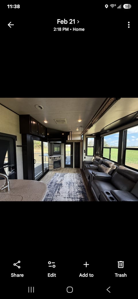 Second Bedroom through door in back of rv