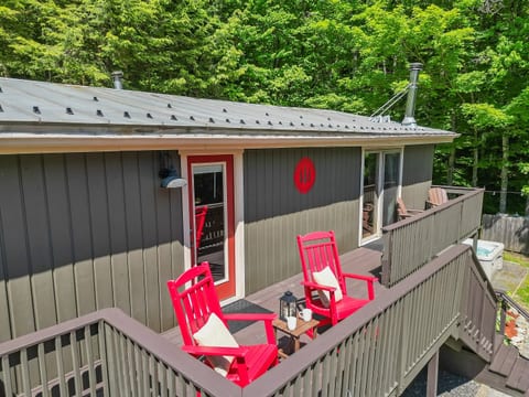Upstairs Rocking Chairs with Deck