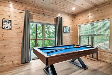 The Bear and Buck Luxury Cabin Indoor Pool Theater