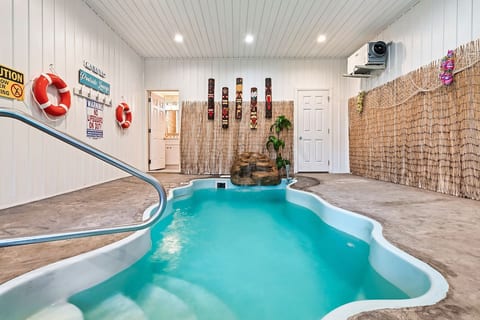 The Bear and Buck Luxury Cabin Indoor Pool Theater