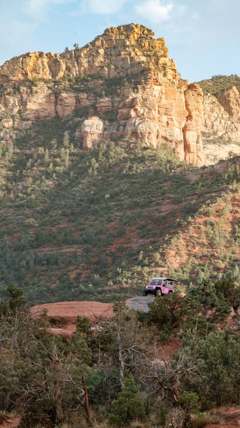 Epic red rock views from your Pink Jeep Tour ride!