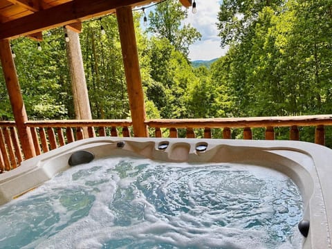 Relaxing Hot Tub with Scenic Mountain Views