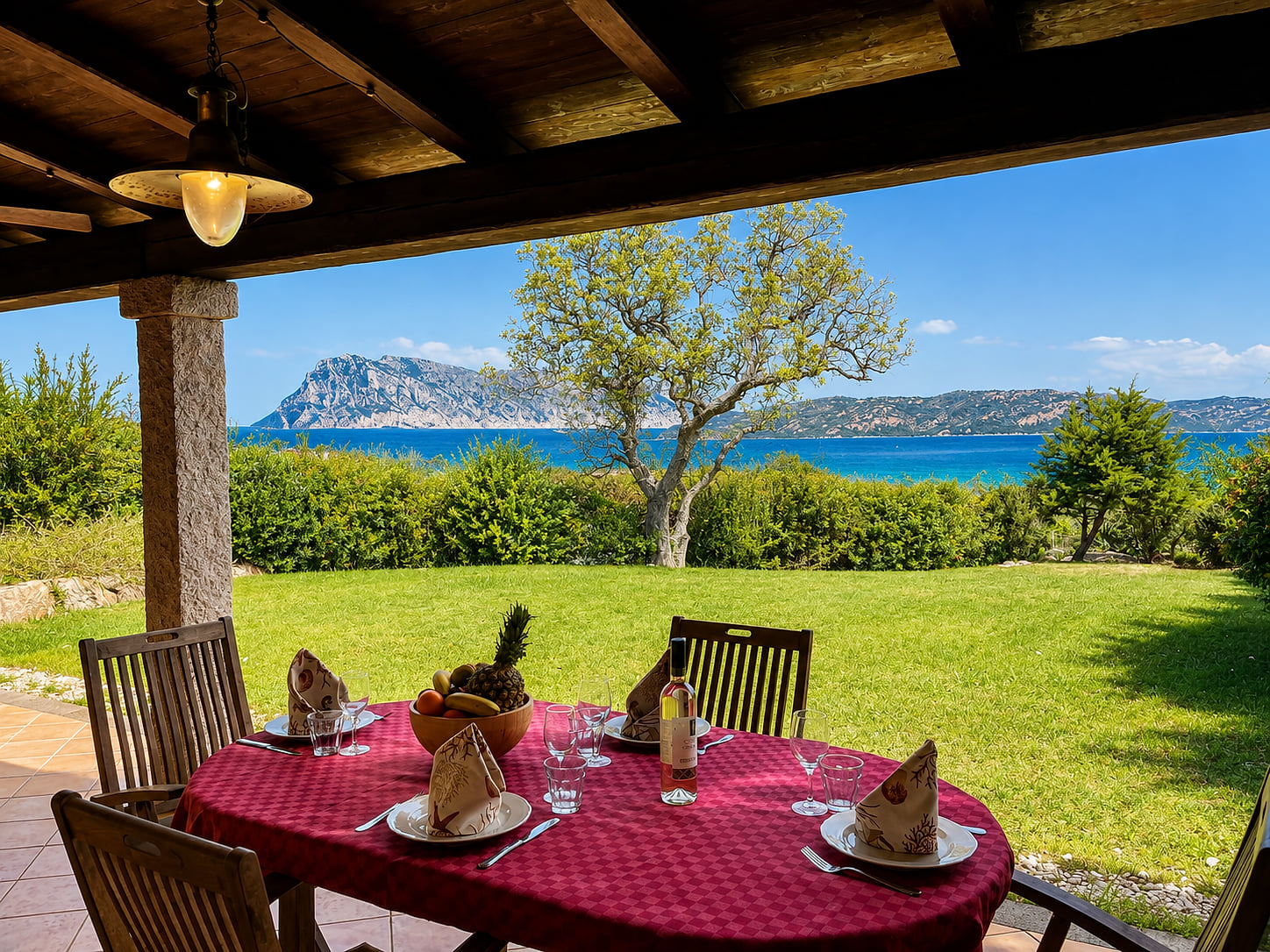 CAPO CODA CAVALLO VILLA SALINEDDA GIARDINO VISTA MARE