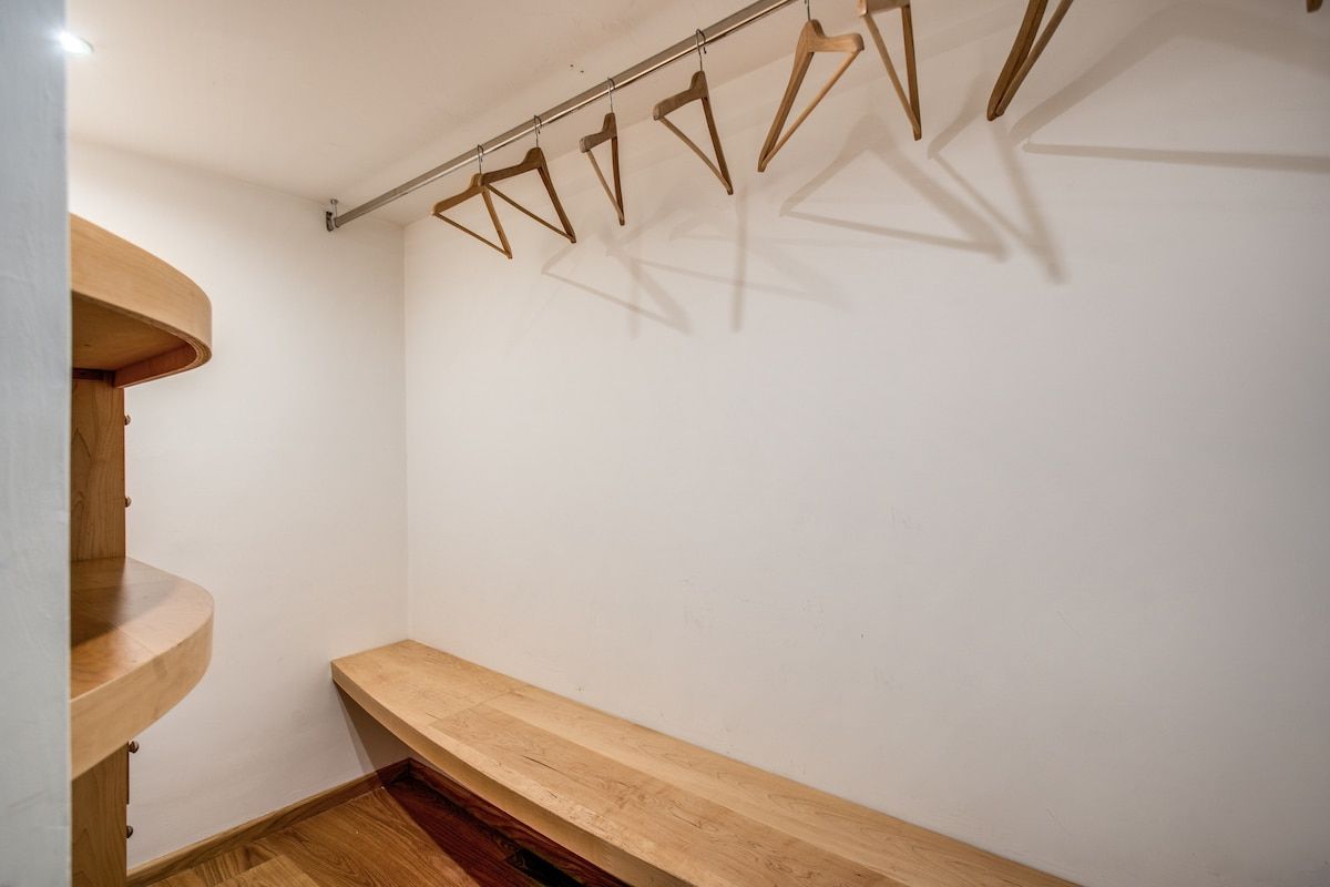 This is a very large cabin closet inside the bedroom n. 1