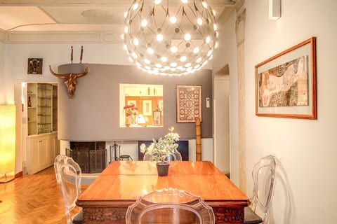 Dining table in the living room