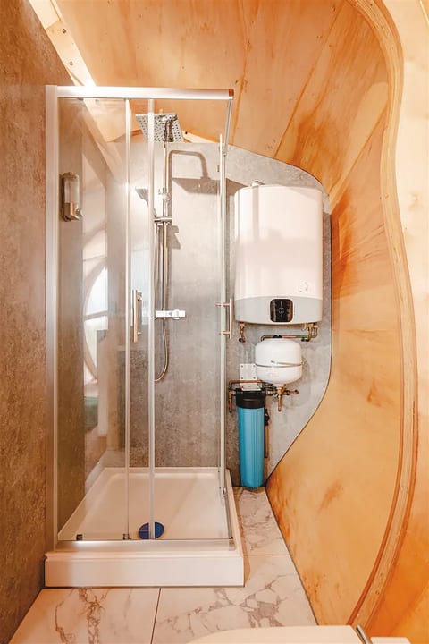 Monocoque Cabin · Off-Grid Canal Stay, Shropshire