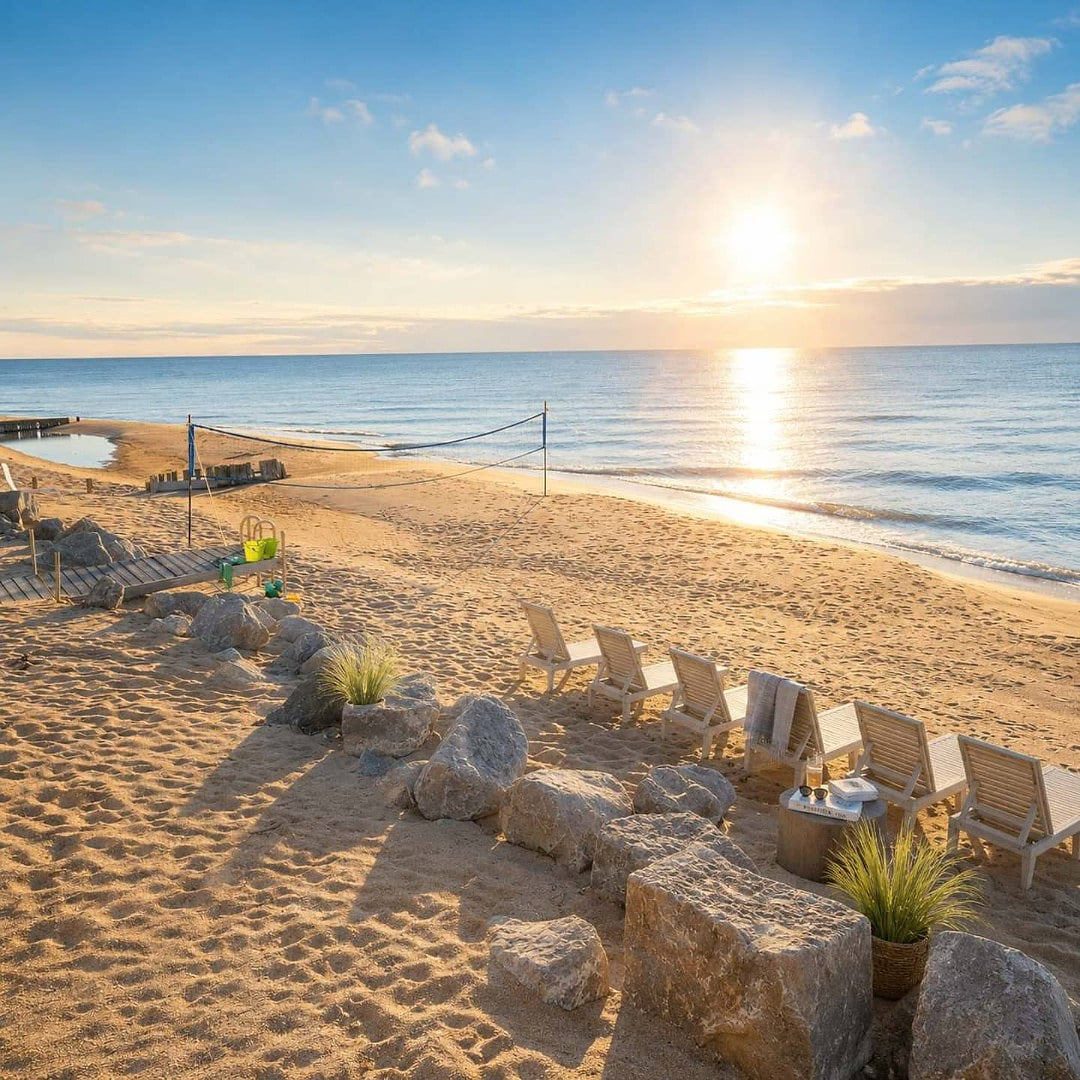 Up North 2BR Cottage by Private Lake Huron Beach