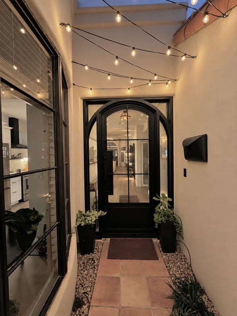 Front entrance Iron door with security screen