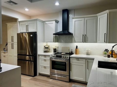 Fully stocked kitchen