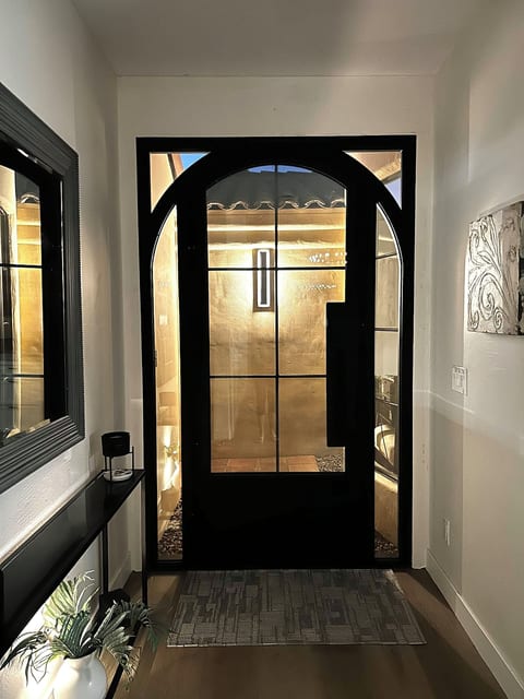Interior entrance Iron door with security screen