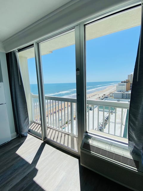 What a view from this 12th floor ocean view studio/condo.