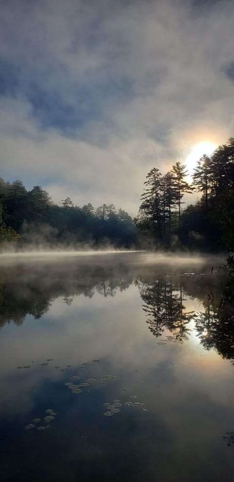 View of Fairfield Lake in the morning 
