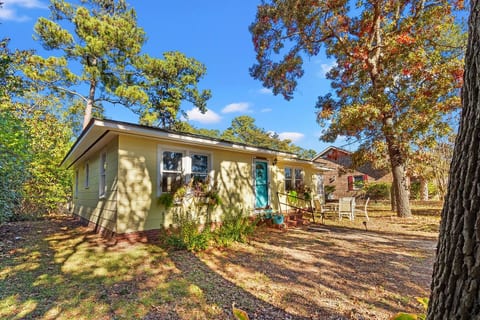 Centrally Located Beachy with Private Hottub, 2 King Beds, Huge Yard, BBQ, Firepit, Yard Games