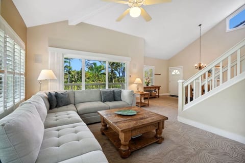Luxury Air Conditioned 3BR Kauai Poipu Kai Resort Condo With Vaulted Ceilings