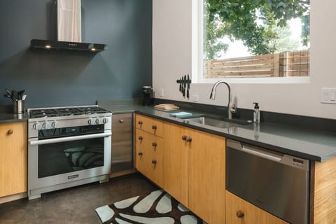 Prepare the meal you deserve in this state of the art kitchen.