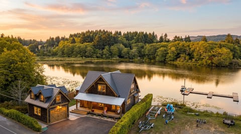 House view at Sunset
