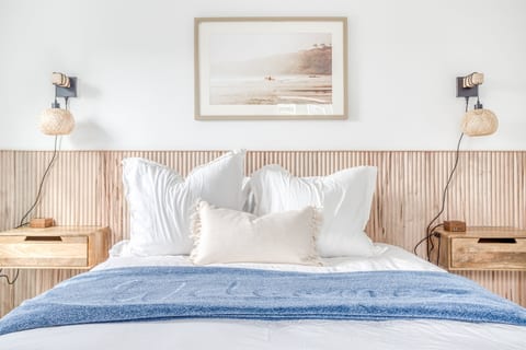 Bedroom Retreat: Relax in style with chic decor and soft lighting for restful nights.