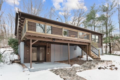 #43- Modern Luxury Log Cabin Retreat | Fire Pit