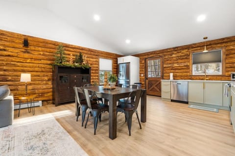 #43- Modern Luxury Log Cabin Retreat | Fire Pit