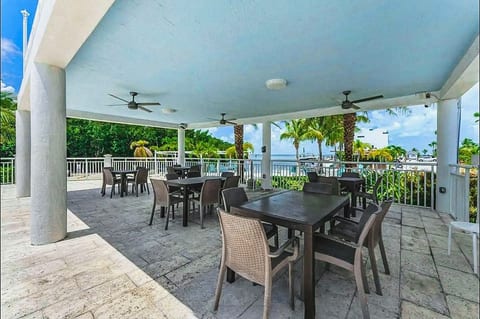 Pool seating area