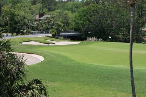 We are located on the 13th hole of the Robert Trent Jones Golf Course