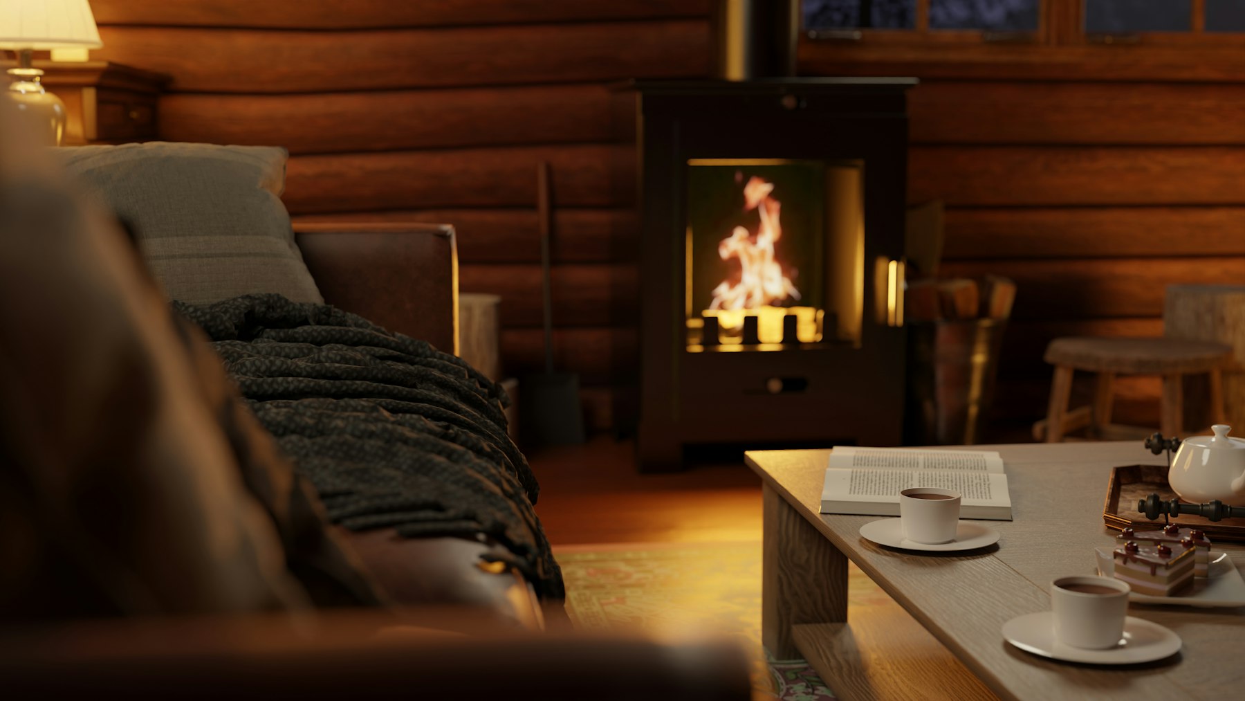 Spruce Creek Cabin — Log Cabin with Hot Tub
