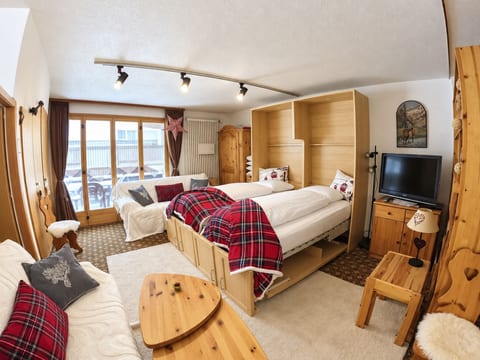 Residenz Albina Leukerbad # 4-bed apartment, Dusche, WC