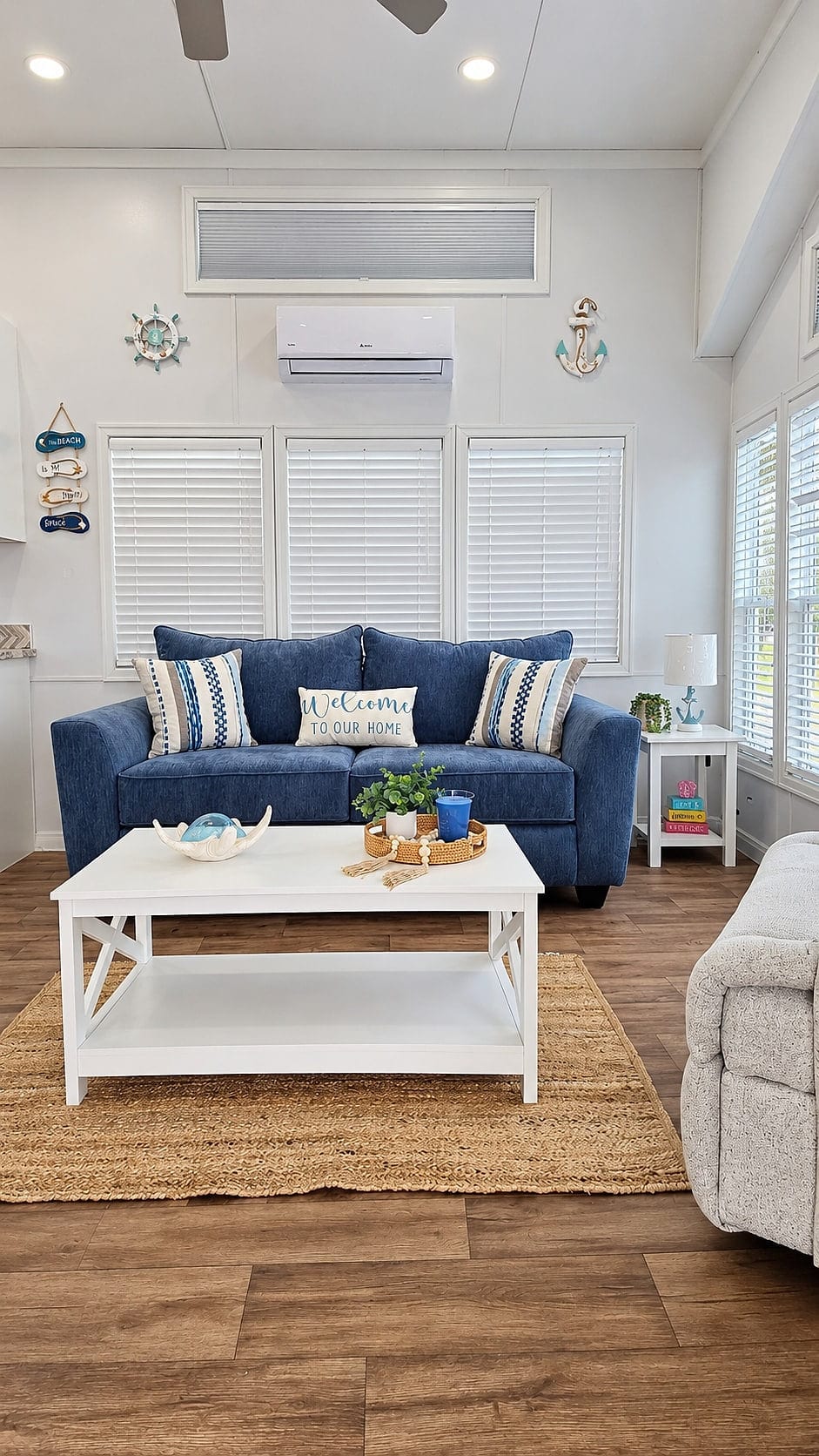 Living-room with sofa bed
