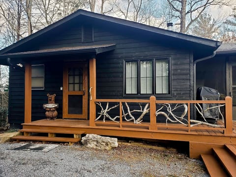 This is the entrance to the cabin