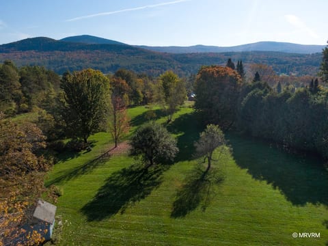 Aerial view of the property