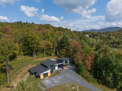 Aerial view of house
