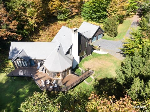 Aerial view of the property