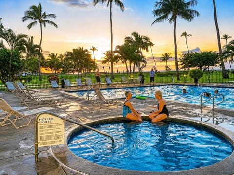 Sunset in the Hot Tub.